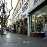 Hollywood Walk of Fame directly in front of building.