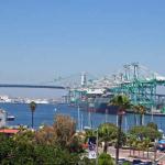 Los Angeles Harbor, across the street from property.  This would be the view from the second story and above.